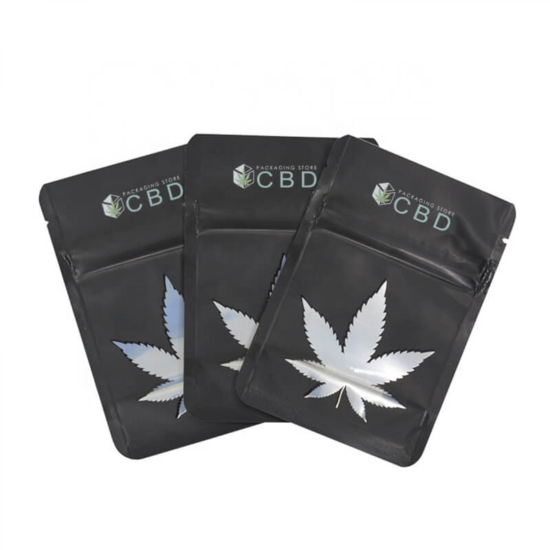 3.5 Biodegradable Mylar Bag - Black (128 Qty) - Custom 420 Supply - Custom  Cannabis Packaging